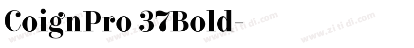 CoignPro 37Bold字体转换